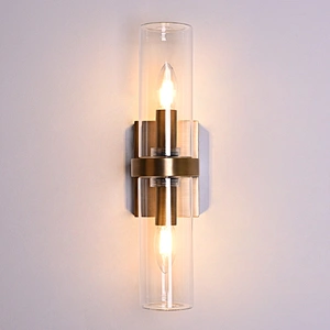 Explosion-proof antique brass finish outdoor copper wall lamp with glass cover