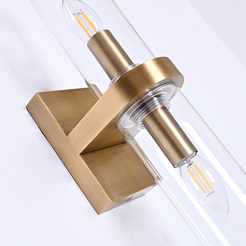 Explosion-proof antique brass finish outdoor copper wall lamp with glass cover